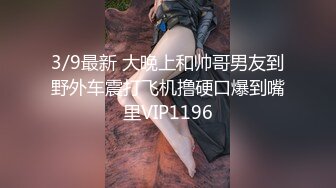 3/9最新 大晚上和帅哥男友到野外车震打飞机撸硬口爆到嘴里VIP1196