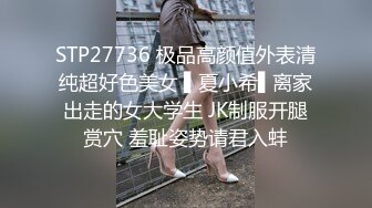 STP27736 极品高颜值外表清纯超好色美女 ▌夏小希▌离家出走的女大学生 JK制服开腿赏穴 羞耻姿势请君入蚌