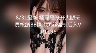 8/31最新 杨晨晨张开大腿玩具枪蹭BB情趣黑丝强制后入VIP1196