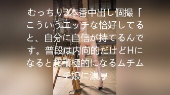 むっちり3本番中出し個撮「こういうエッチな恰好してると、自分に自信が持てるんです。普段は内向的だけどHになると超積極的になるムチムチ娘に濃厚